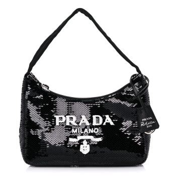 sac prada paillettes|PRADA Paillettes Sequin Mini Re.